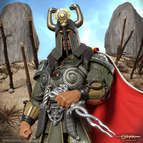 Thulsa Doom (Battle of the Mounds) Actionfigur Ultimates Wave 5, Conan der Barbar, 18 cm