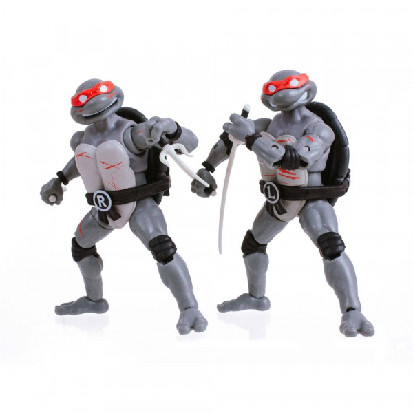 Battle Damaged TMNT Actionfiguren 4er-Pack BST AXN Exclusive, Teenage Mutant Ninja Turtles, 13 cm