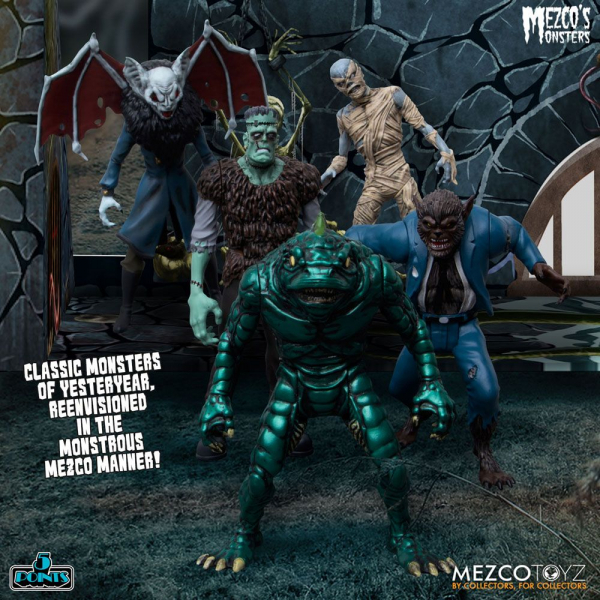 Tower of Fear Actionfiguren 5 Points Deluxe Box Set, Mezco's Monsters, 9 cm