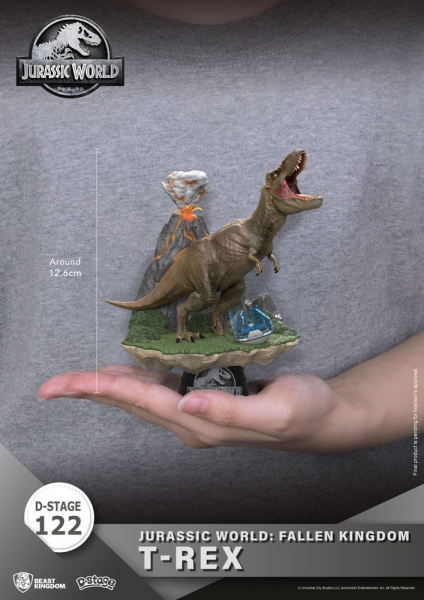 T-Rex Diorama D-Stage, Jurassic World: Das gefallene Königreich, 13 cm