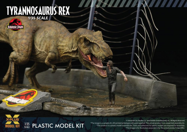 Tyrannosaurus Rex Modellbausatz 1:35, Jurassic Park