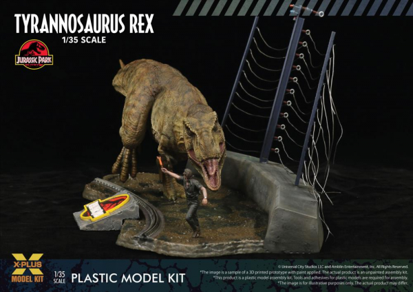 Tyrannosaurus Rex Modellbausatz 1:35, Jurassic Park