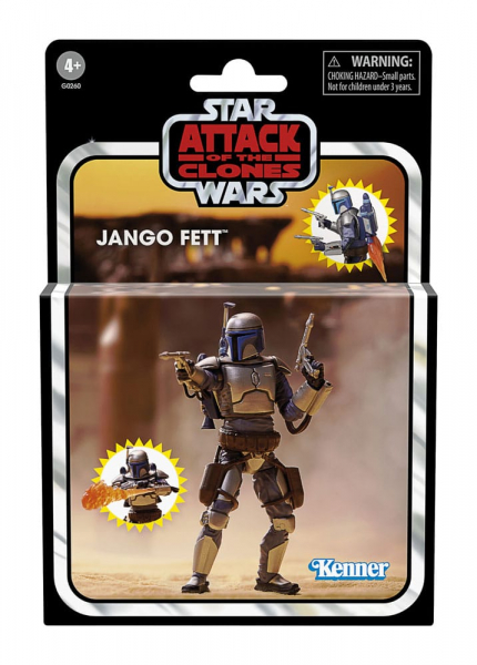 Jango Fett Action Figure Vintage Collection Deluxe, Star Wars: Episode II, 10 cm