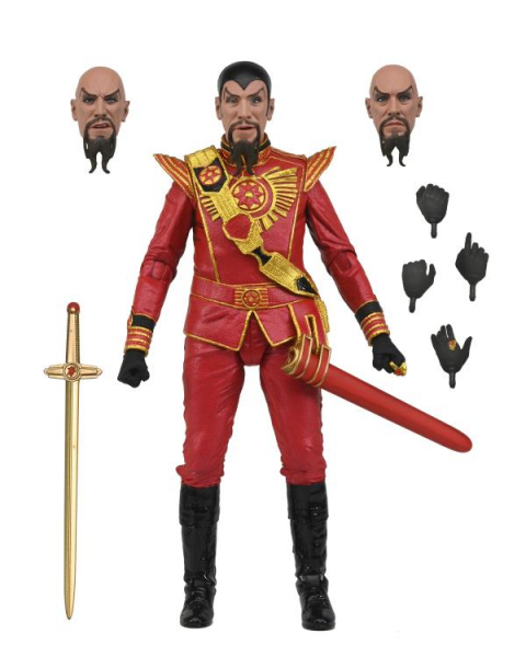 Ultimate Ming the Merciless (Red Military Outfit) Action Figure, Flash Gordon (1980), 18 cm