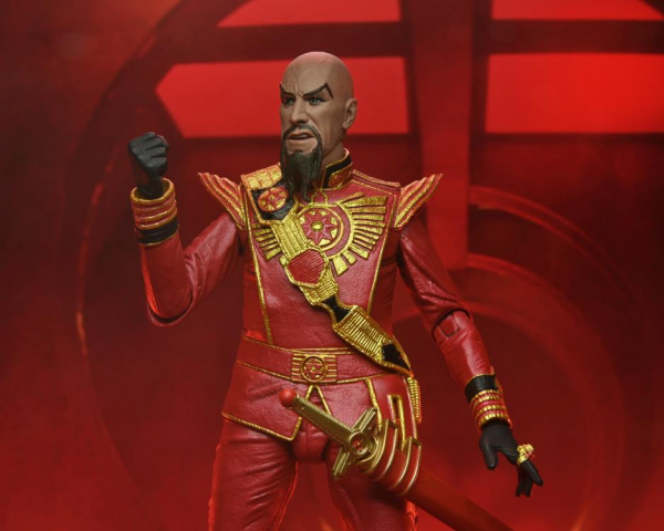Ultimate Ming the Merciless (Red Military Outfit) Actionfigur, Flash Gordon (1980), 18 cm