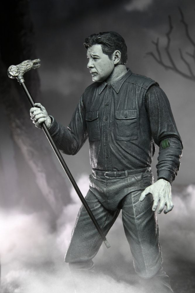 Ultimate The Wolf Man (Black & White) Actionfigur, Universal Monsters, 18 cm