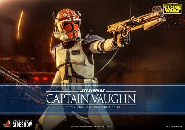 Captain Vaughn Actionfigur 1:6 Television Masterpiece Series, Star Wars: The Clone Wars, 30 cm