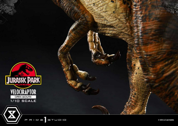 Velociraptor (Open Mouth) Statue 1/10 Prime Collectibles, Jurassic Park, 19 cm