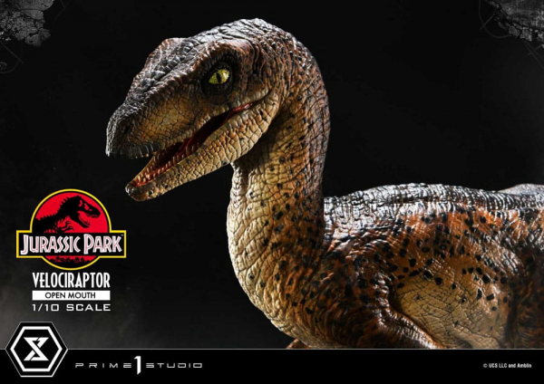 Velociraptor (Open Mouth) Statue 1/10 Prime Collectibles, Jurassic Park, 19 cm