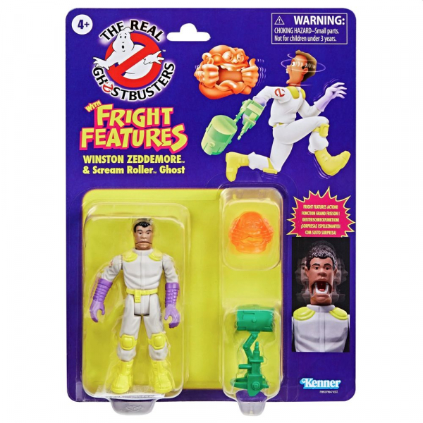 Winston Zeddemore & Scream Roller Ghost Actionfigur Kenner Classics, The Real Ghostbusters, 13 cm