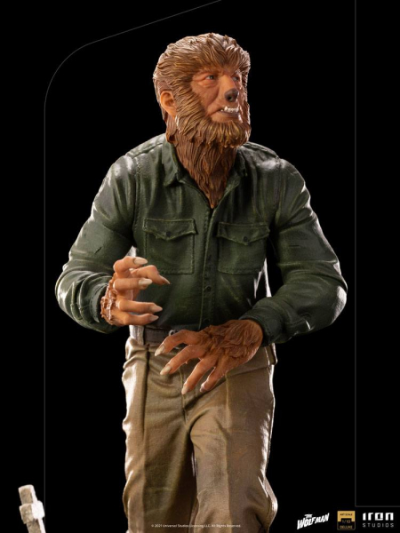 The Wolf Man Statue 1/10 Art Scale Deluxe, Universal Monsters, 21 cm