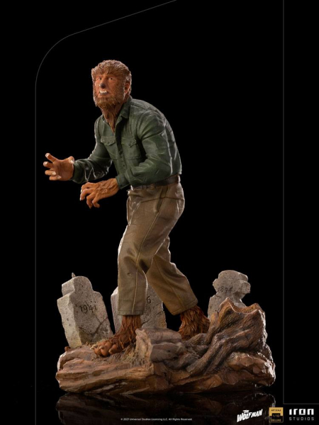 The Wolf Man Statue 1/10 Art Scale Deluxe, Universal Monsters, 21 cm