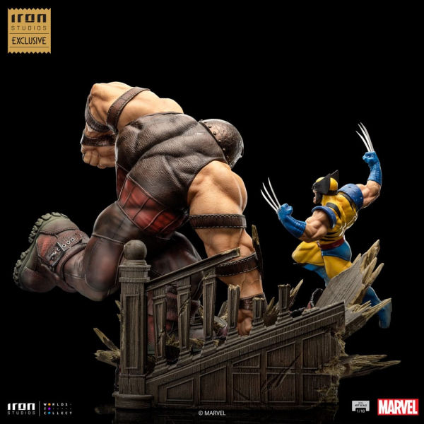 Wolverine vs. Juggernaut Statue 1/10 Art Scale Battle Diorama Series Exclusive, Marvel, 30 cm