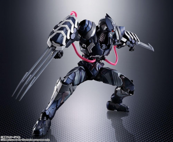 Venom Symbiote Wolverine Actionfigur S.H.Figuarts, Tech-On Avengers, 16 cm