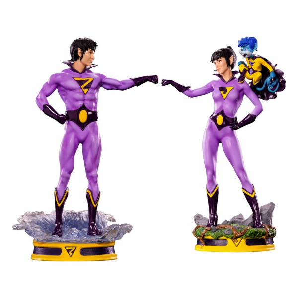 Wonder Twins Statuen 1:10 Art Scale Exclusive, DC Comics, 21 cm