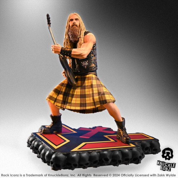 Zakk Wylde Statue 1:9 Rock Iconz, Zakk Sabbath, 22 cm