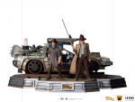 DeLorean Full Set Statue 1:10 Art Scale, Zurück in die Zukunft III, 57 cm