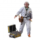 Doc Brown (Deluxe Ver.) Actionfigur 1:6 Movie Masterpiece Series, Zurück in die Zukunft, 30 cm