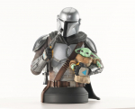 The Mandalorian with Grogu Büste 1:6 Exclusive, Star Wars: The Mandalorian, 15 cm