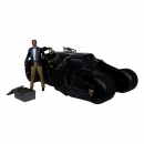 Tumbler Fahrzeug mit Lucius Fox Actionfigur DC Multiverse Gold Label, The Dark Knight, 46 cm