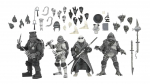 Turtles (Black & White) Actionfiguren 4er-Pack, Universal Monsters x Teenage Mutant Ninja Turtles, 18 cm